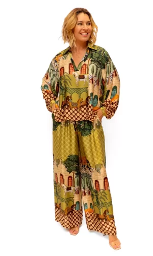 Temple Silky Pants - Multi Colour