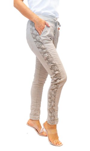 Brant - Stretch Pant with cotton flower side seam