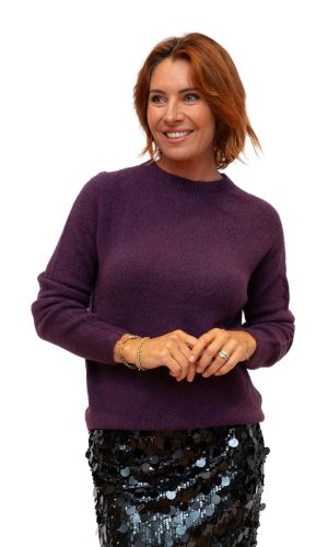 Klasik- Grape Alpaca Mix Plain Knit