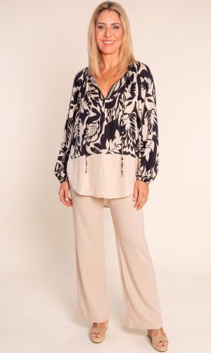 Arrow - Beige- Straight Leg Stretch Pant  SM  ML