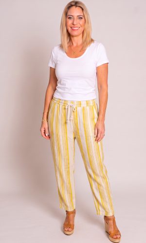 Filo Pant - Citrus - Cotton stripe pant